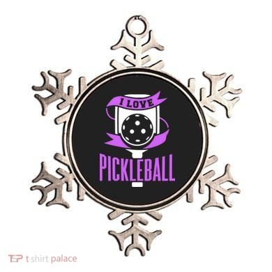 I Love Pickleball Ornament
