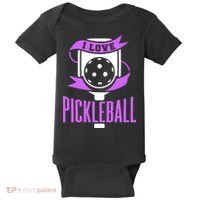 I Love Pickleball Baby Bodysuit thumb 0