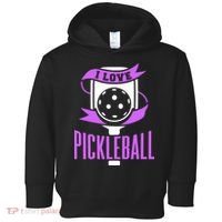 I Love Pickleball Toddler Hoodie thumb 0