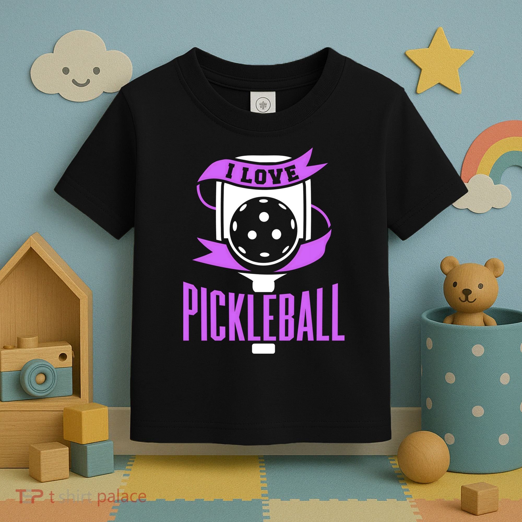 I Love Pickleball Toddler T-Shirt