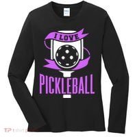 I Love Pickleball Women's Long Sleeve Shirt thumb 0