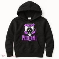 I Love Pickleball Kids Hoodie thumb 0