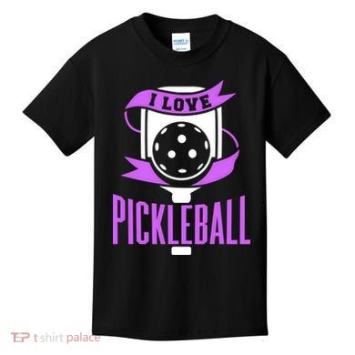 I Love Pickleball Kids T-Shirt