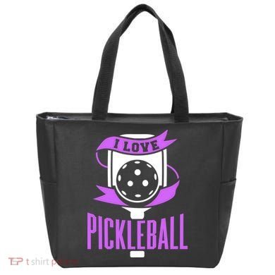 I Love Pickleball Tote Bag