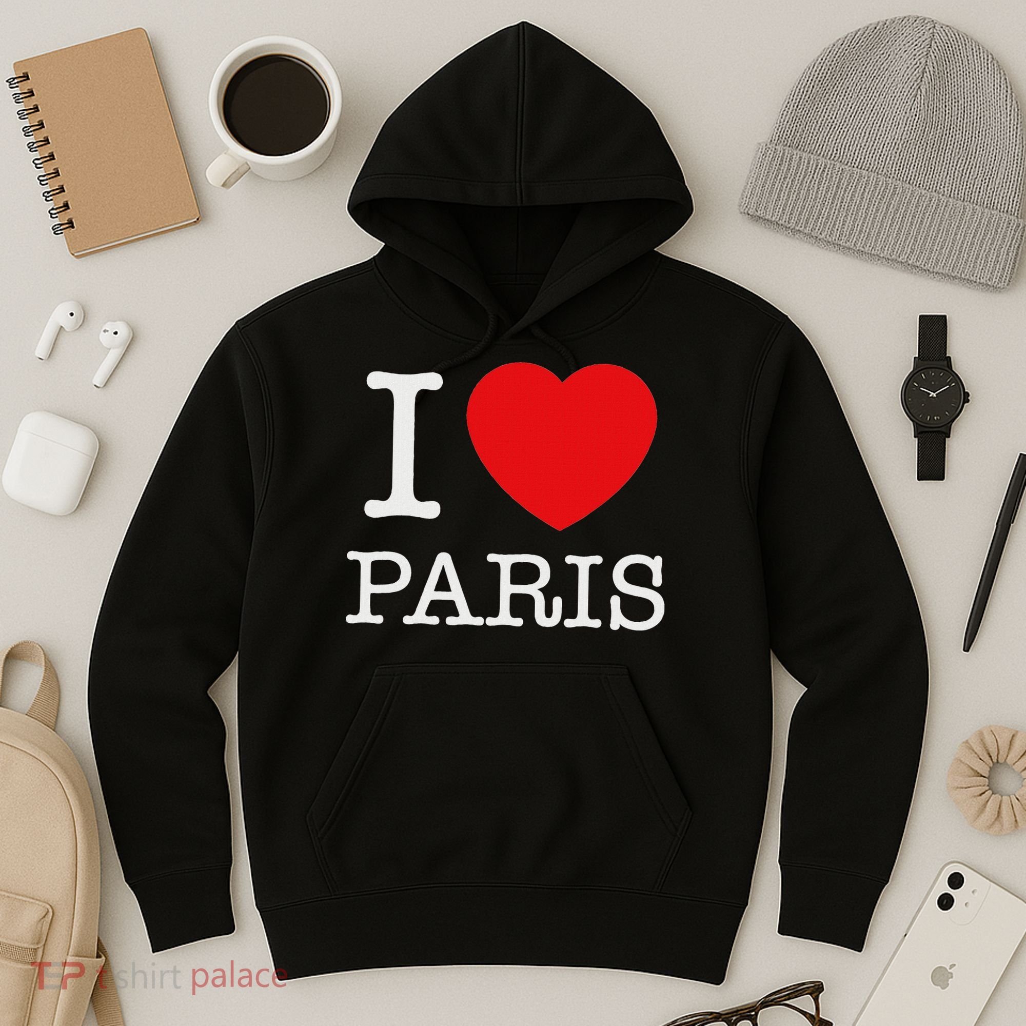 I Love Paris Hoodie