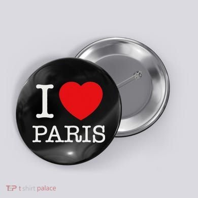 I Love Paris Button