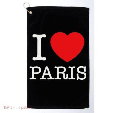 I Love Paris Golf Towel