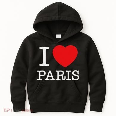 I Love Paris Kids Hoodie