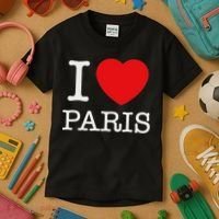 I Love Paris Kids T-Shirt thumb 3