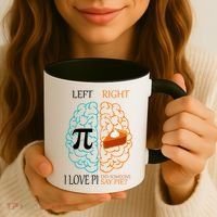I Love Pi Did Someone Say Pie Brain Left Right Coffee Mug thumb 3