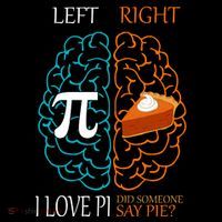 I Love Pi Did Someone Say Pie Brain Left Right Ornament thumb 1
