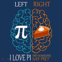 I Love Pi Did Someone Say Pie Brain Left Right Sweatshirt thumb 3