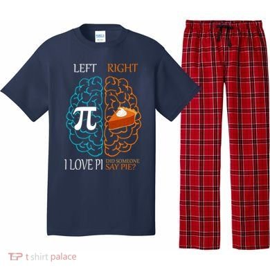 I Love Pi Did Someone Say Pie Brain Left Right Pajama Set