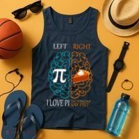 I Love Pi Did Someone Say Pie Brain Left Right Tank Top thumb 4