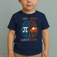 I Love Pi Did Someone Say Pie Brain Left Right Toddler T-Shirt thumb 2
