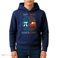 I Love Pi Did Someone Say Pie Brain Left Right Kids Hoodie thumb 4