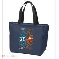 I Love Pi Did Someone Say Pie Brain Left Right Tote Bag thumb 3