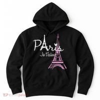 I Love Paris Eiffel Tower France French Hoodie thumb 0