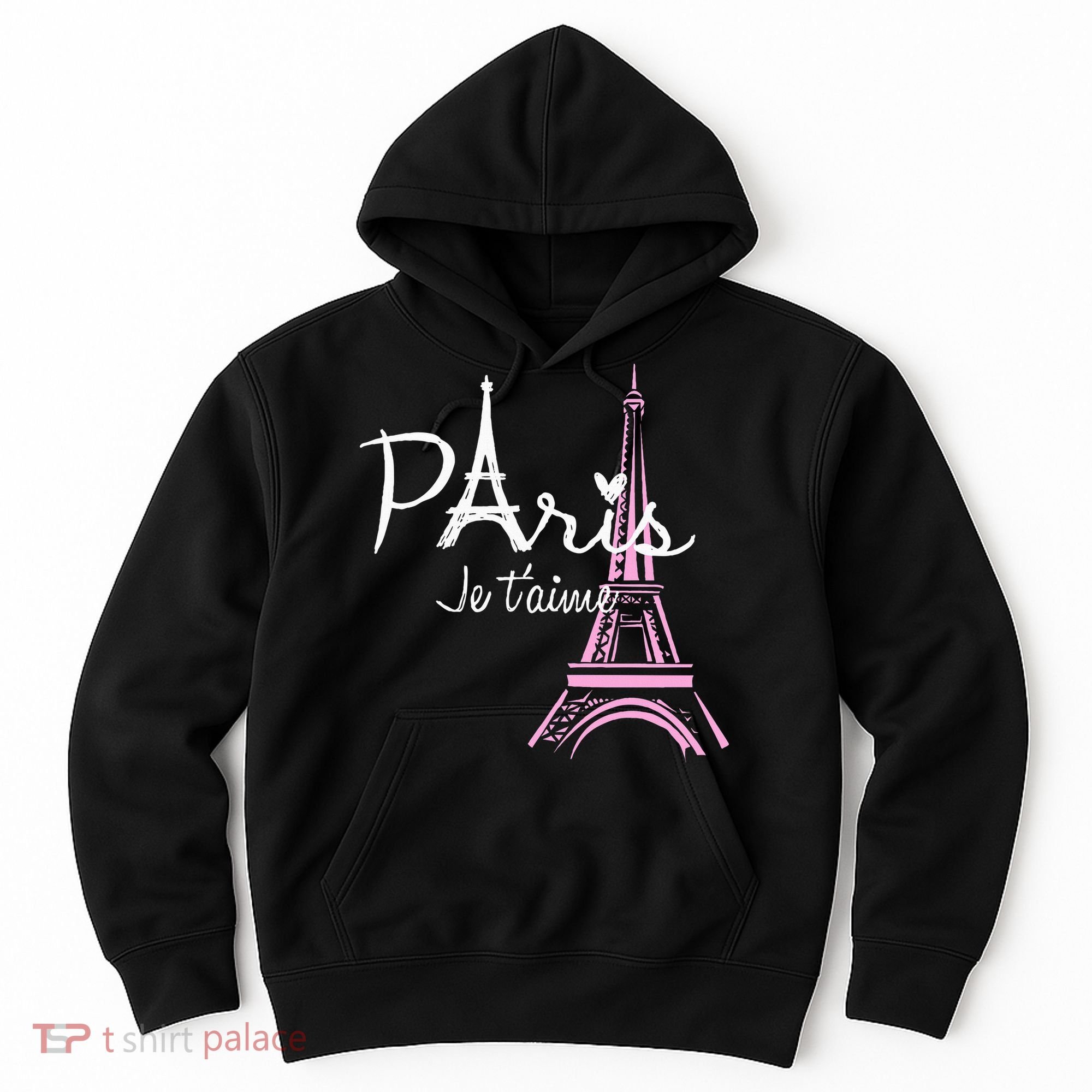 I Love Paris Eiffel Tower France French Hoodie