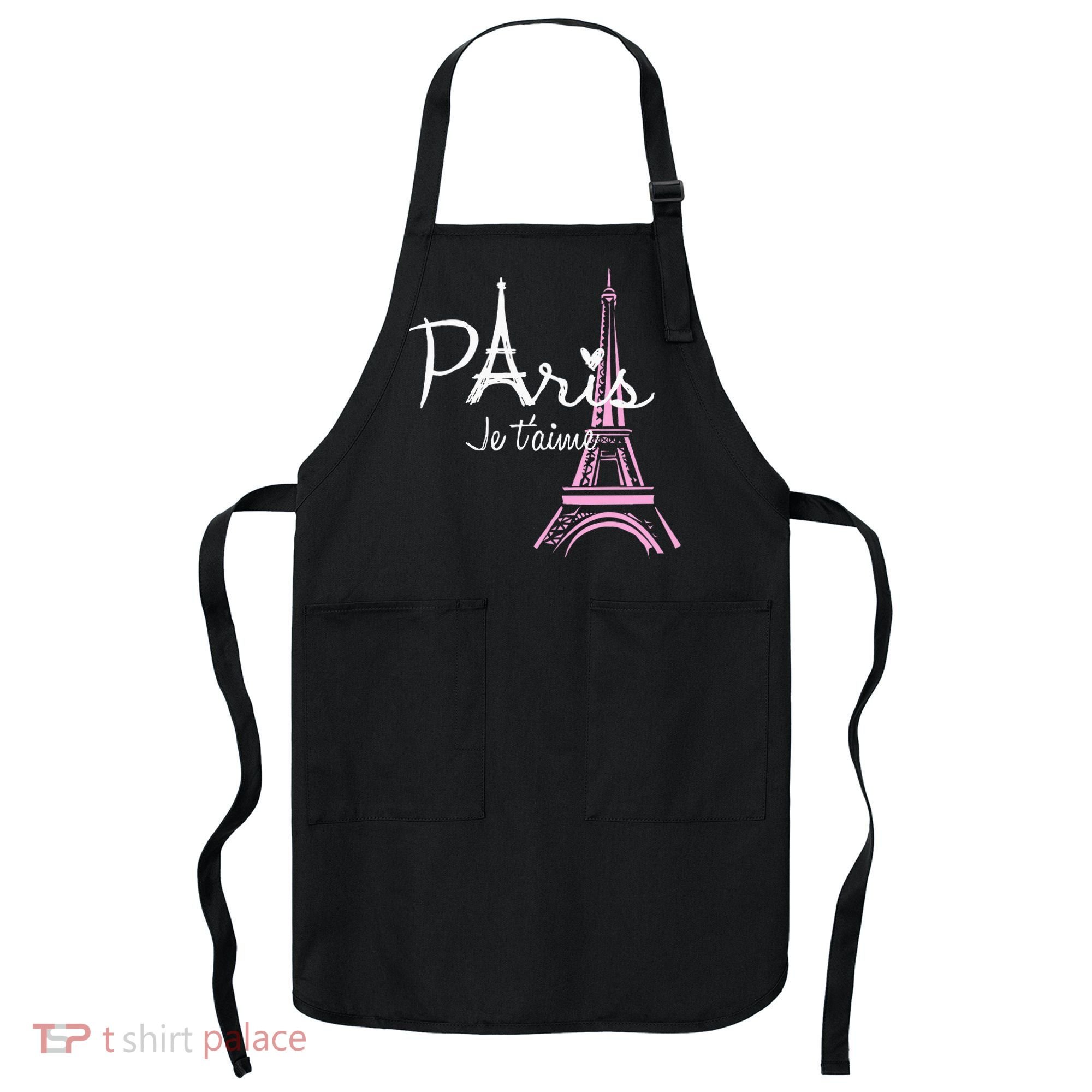 I Love Paris Eiffel Tower France French Apron