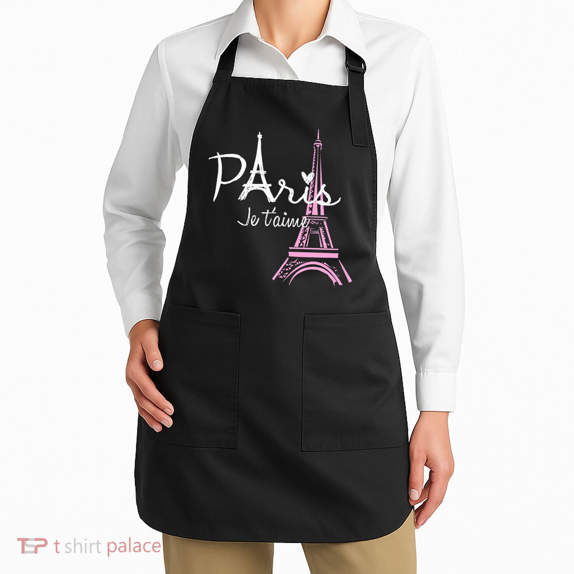 I Love Paris Eiffel Tower France French Apron