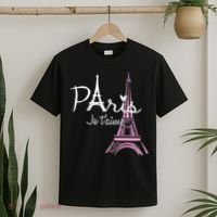 I Love Paris Eiffel Tower France French T-Shirt thumb 2