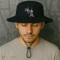 I Love Paris Eiffel Tower France French Bucket Hat thumb 2