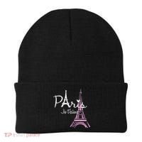 I Love Paris Eiffel Tower France French Beanie thumb 0