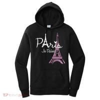 I Love Paris Eiffel Tower France French Women's Hoodie thumb 0