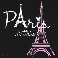 I Love Paris Eiffel Tower France French Women's Hoodie thumb 2