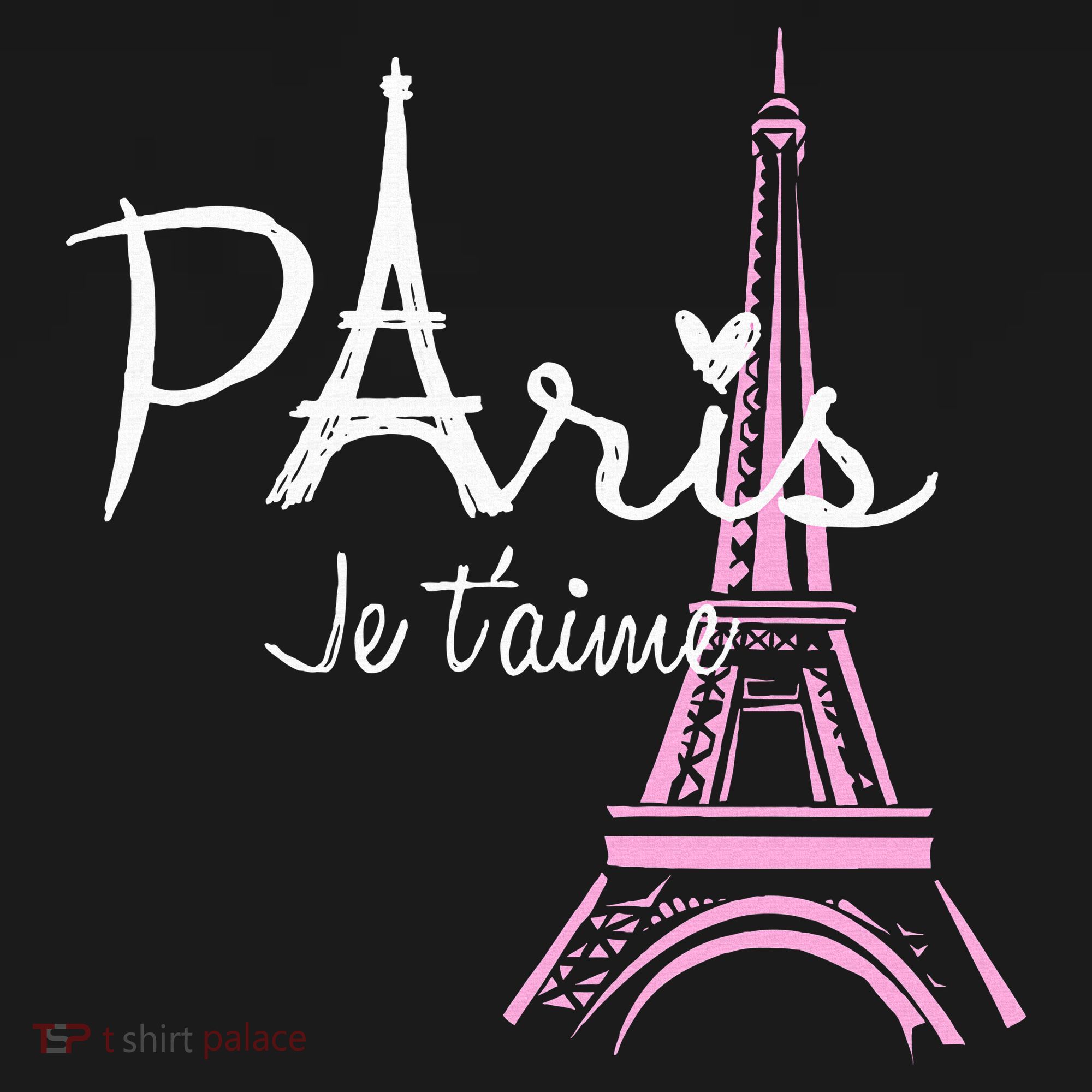 I Love Paris Eiffel Tower France French Women's Hoodie