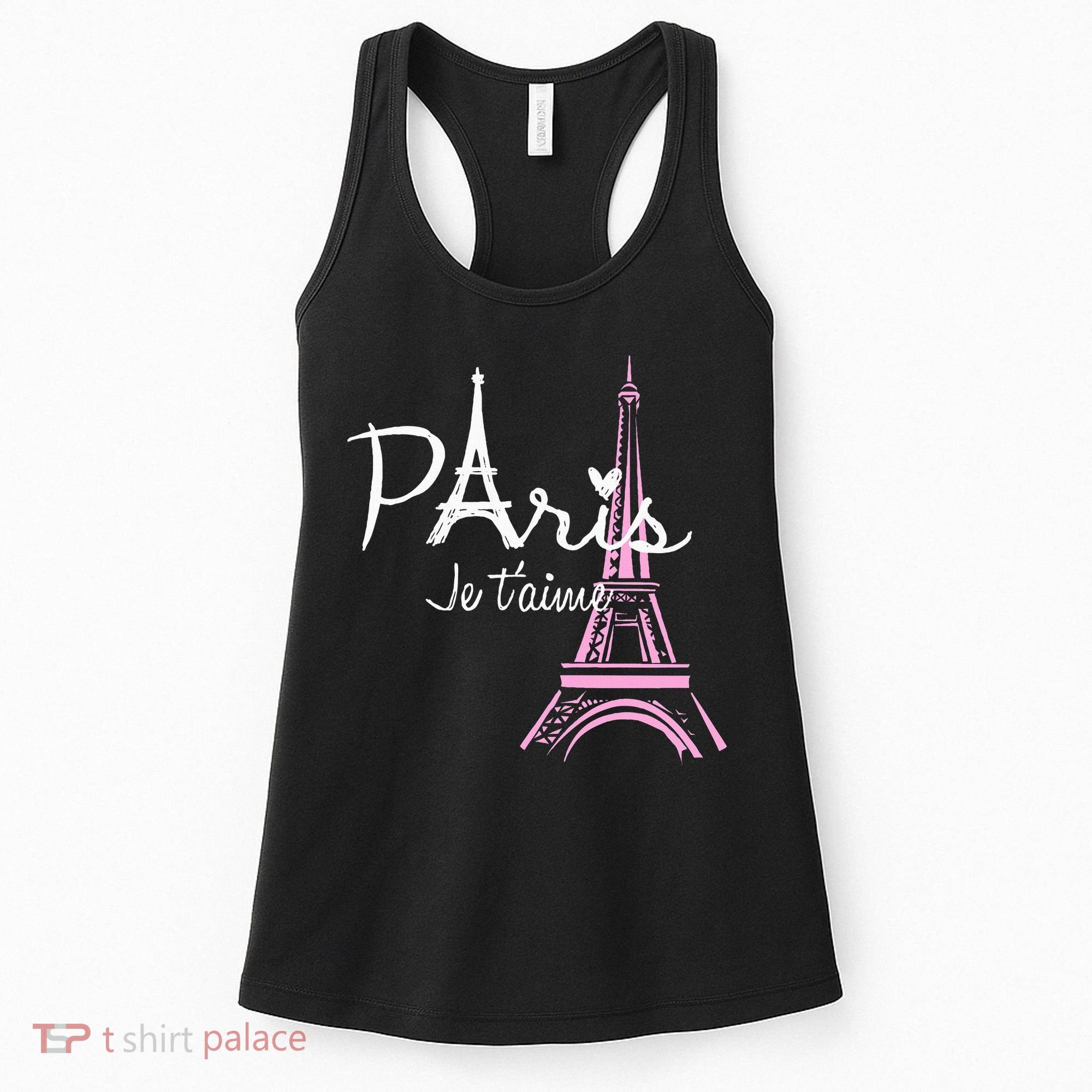 I Love Paris Eiffel Tower France French Women's Tank Top
