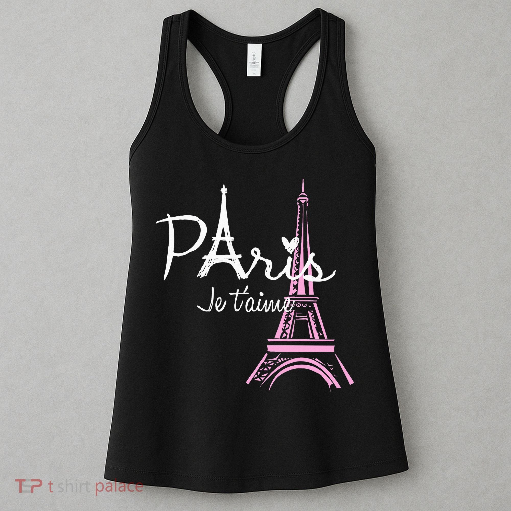 I Love Paris Eiffel Tower France French Women's Tank Top