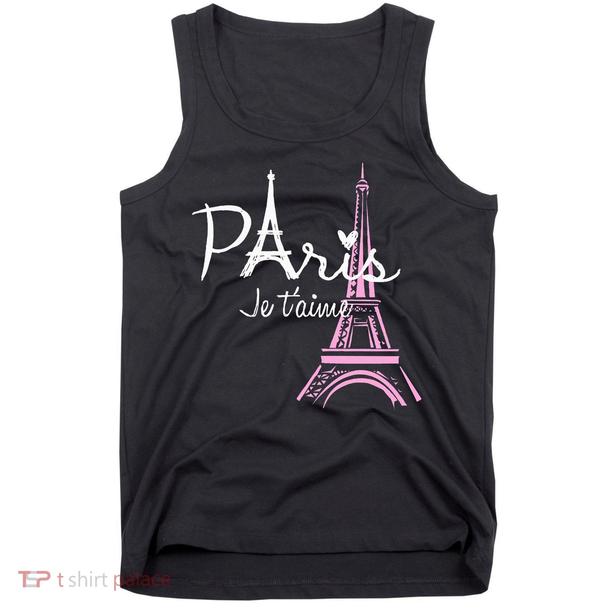I Love Paris Eiffel Tower France French Tank Top