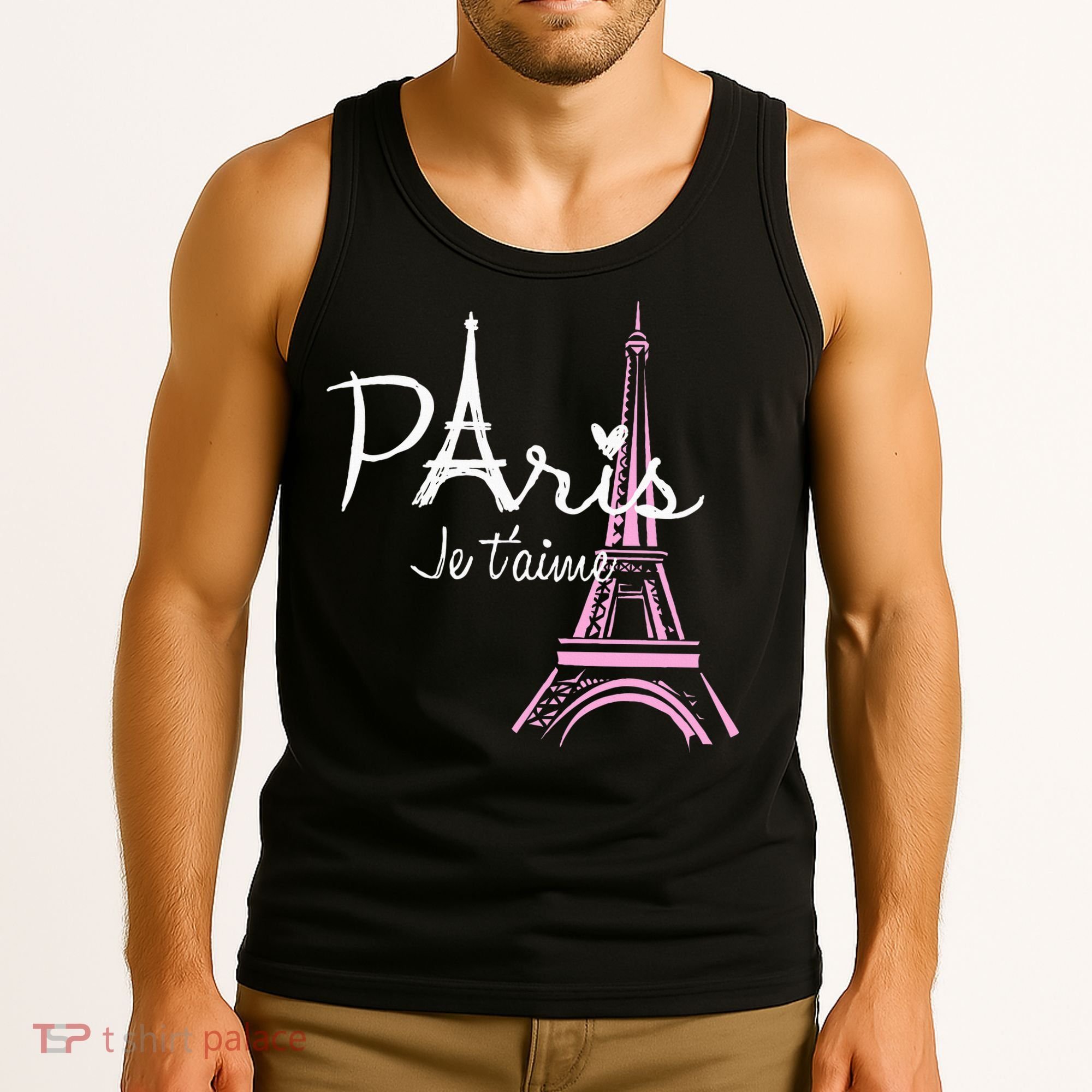 I Love Paris Eiffel Tower France French Tank Top