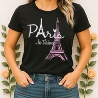 I Love Paris Eiffel Tower France French Women's T-Shirt thumb 2