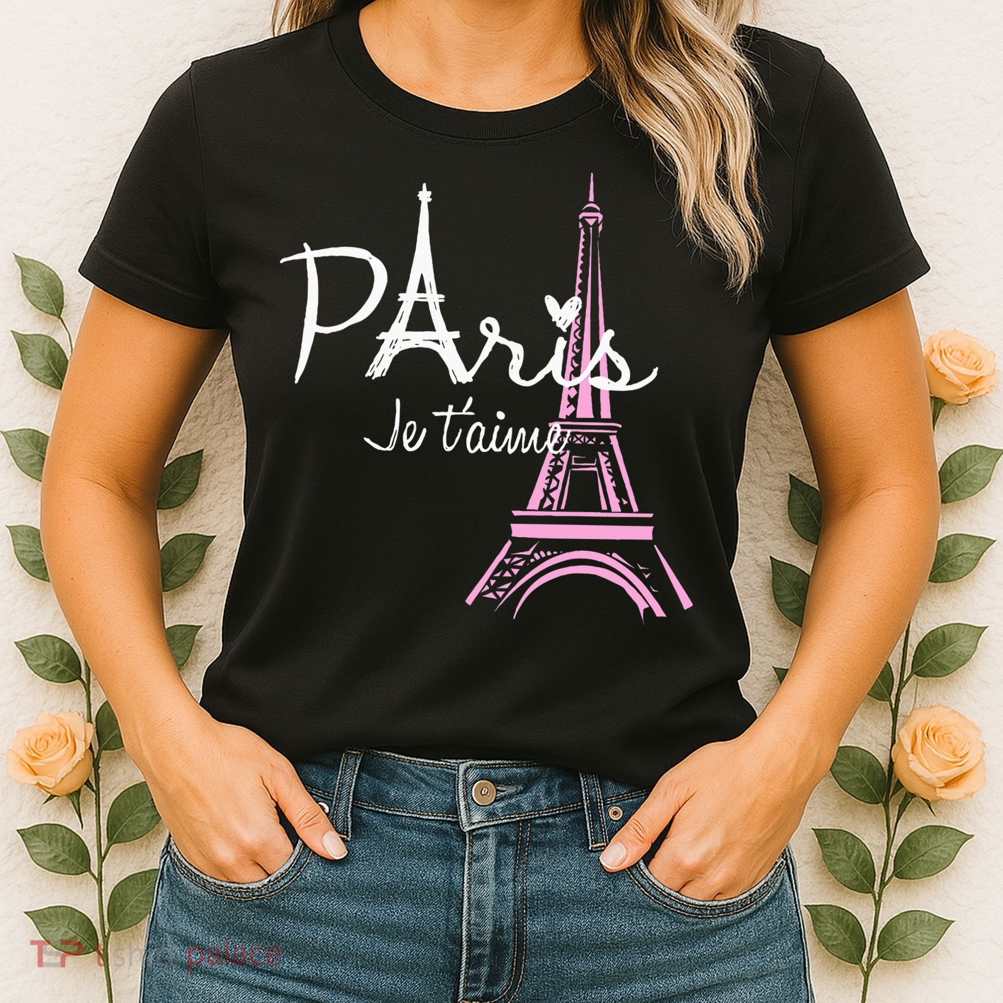 I Love Paris Eiffel Tower France French Women's T-Shirt