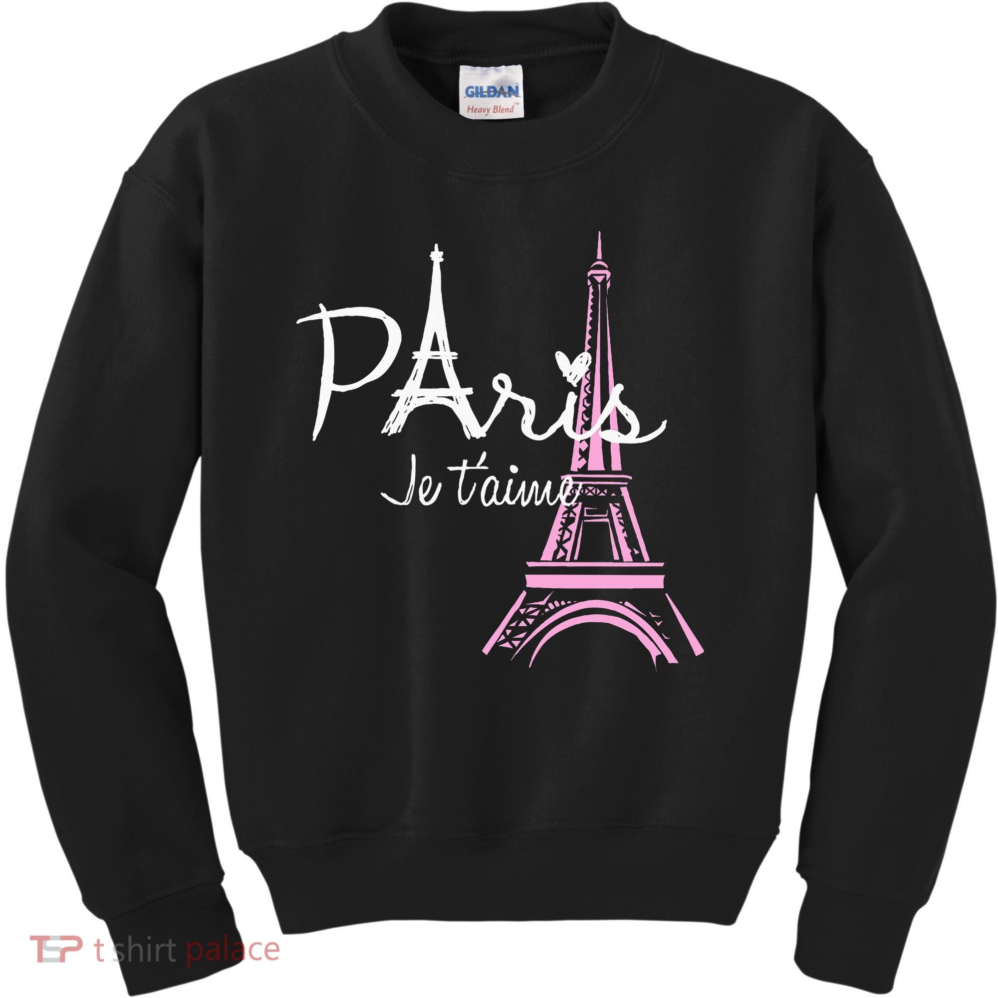 I Love Paris Eiffel Tower France French Kids Sweatshirt