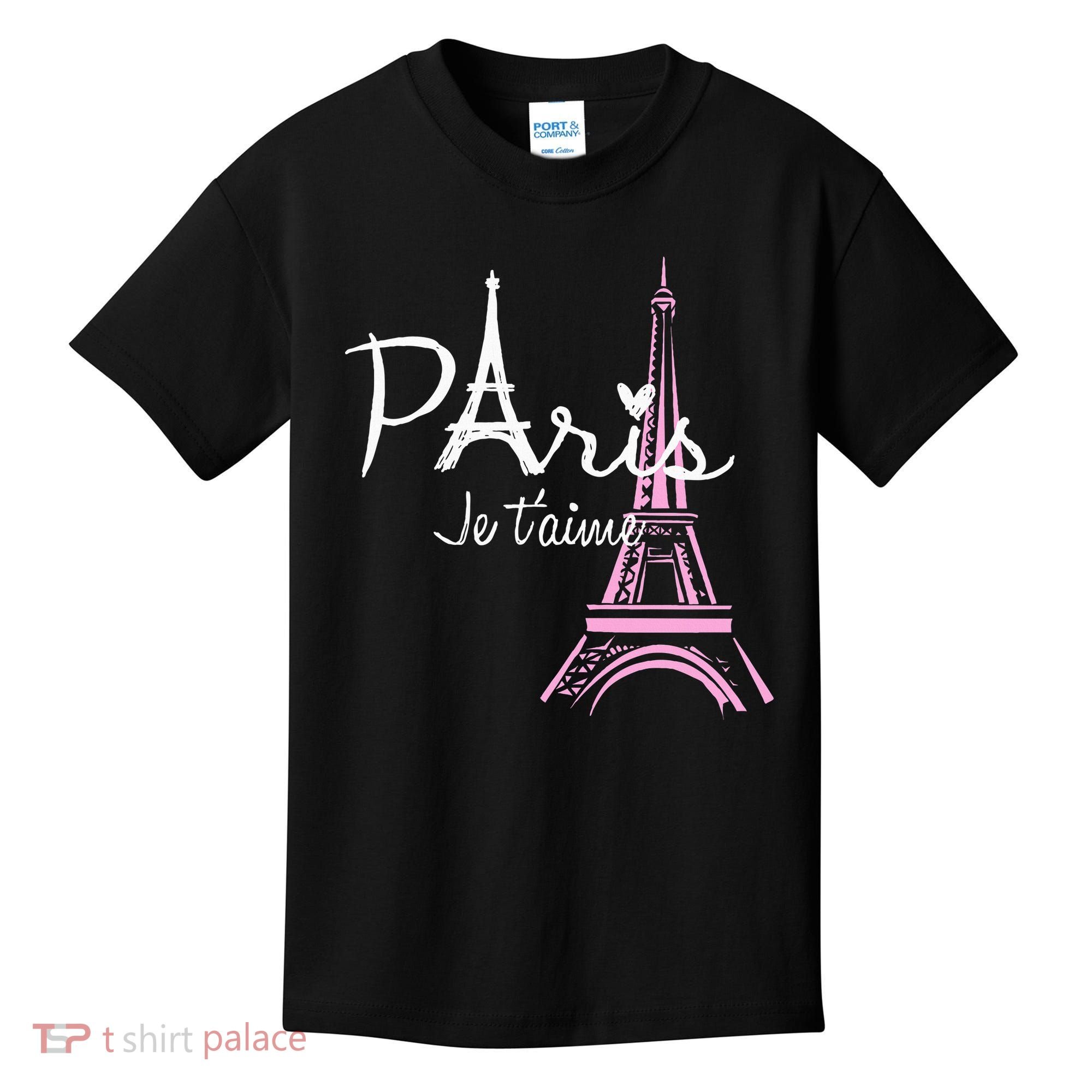 I Love Paris Eiffel Tower France French Kids T-Shirt