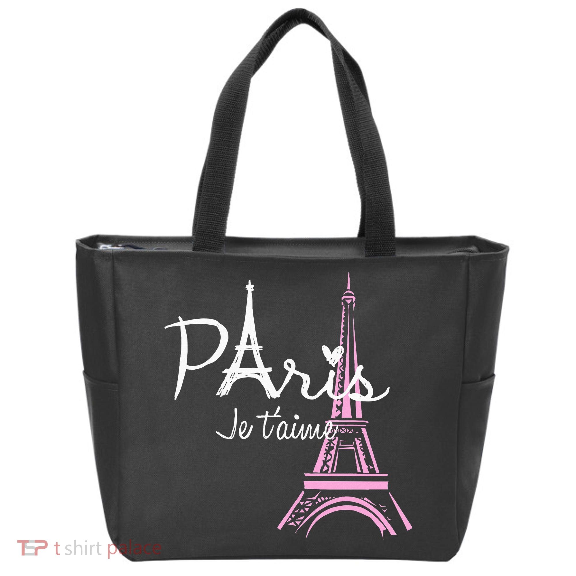 I Love Paris Eiffel Tower France French Tote Bag