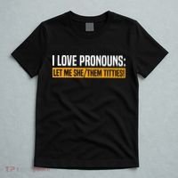 I Love Pronouns Let Me She Them Titties T-Shirt thumb 5