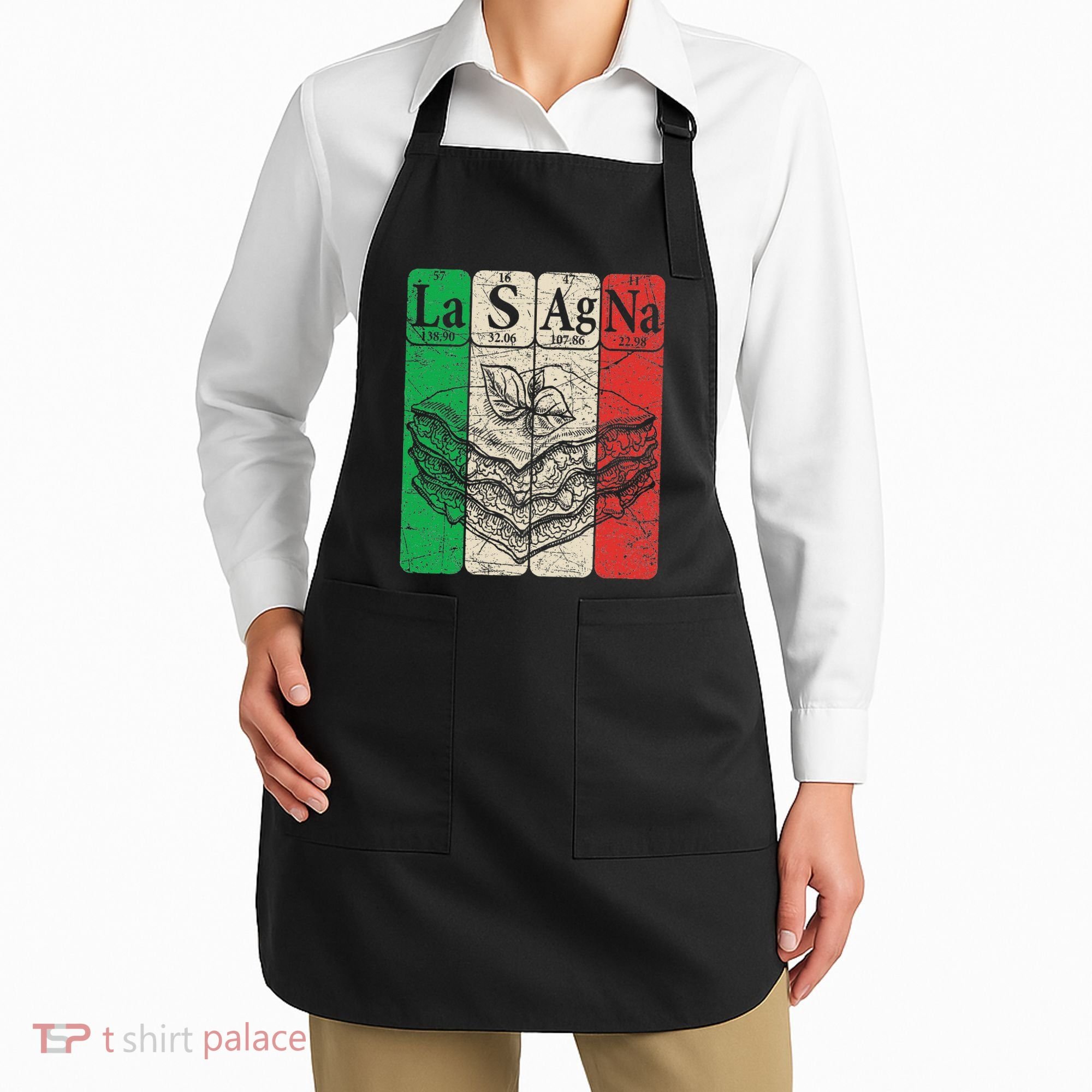 Italian Lasagna Periodic Table Elements Italian Flag Lasagna Apron