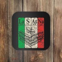Italian Lasagna Periodic Table Elements Italian Flag Lasagna Coaster thumb 0