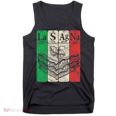 Italian Lasagna Periodic Table Elements Italian Flag Lasagna Tank Top
