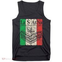 Italian Lasagna Periodic Table Elements Italian Flag Lasagna Tank Top thumb 0