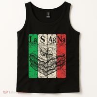 Italian Lasagna Periodic Table Elements Italian Flag Lasagna Tank Top thumb 2