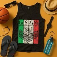 Italian Lasagna Periodic Table Elements Italian Flag Lasagna Tank Top thumb 4
