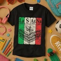 Italian Lasagna Periodic Table Elements Italian Flag Lasagna Kids T-Shirt thumb 3