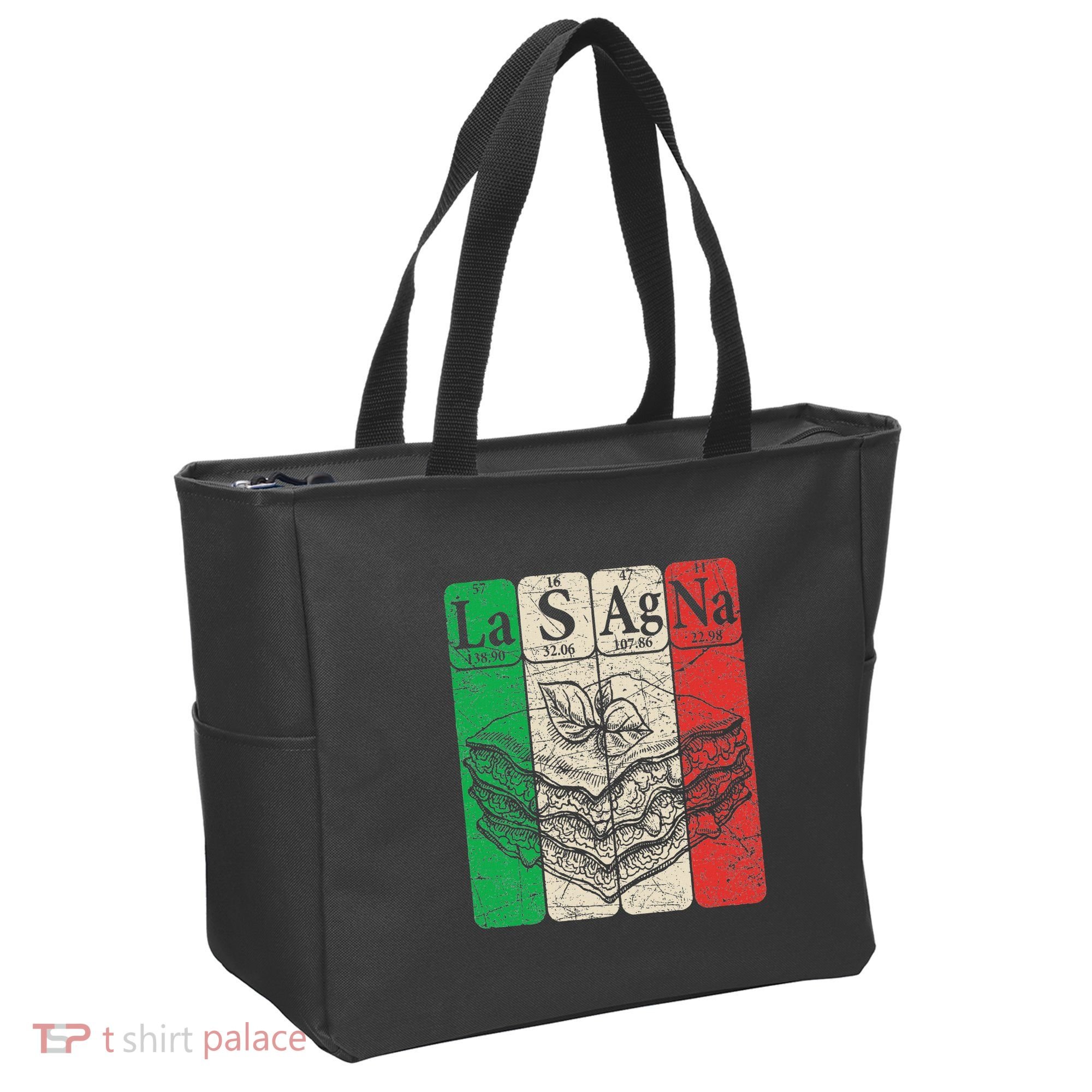 Italian Lasagna Periodic Table Elements Italian Flag Lasagna Tote Bag