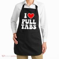 I Love Pull Tabs Bar Games Tavern Gambling Apron thumb 2
